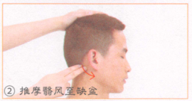 咽喉肿痛按摩
